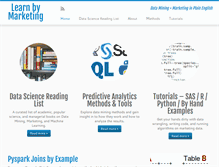 Tablet Screenshot of learnbymarketing.com